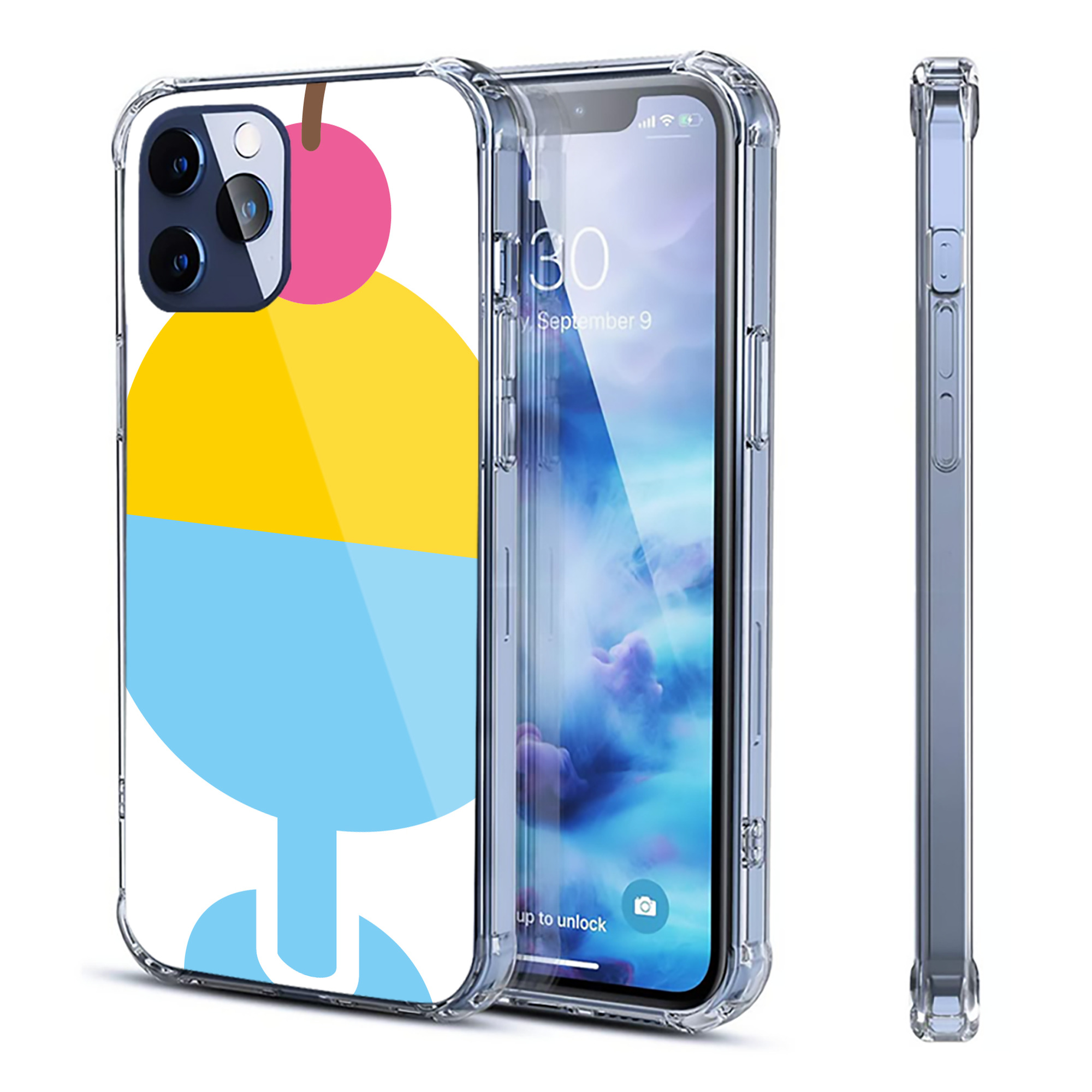 （画像用） Hello Kitty ハローキティ 【iPhone 12シリーズ対応】透明スマホケース（クリアソフトケース）